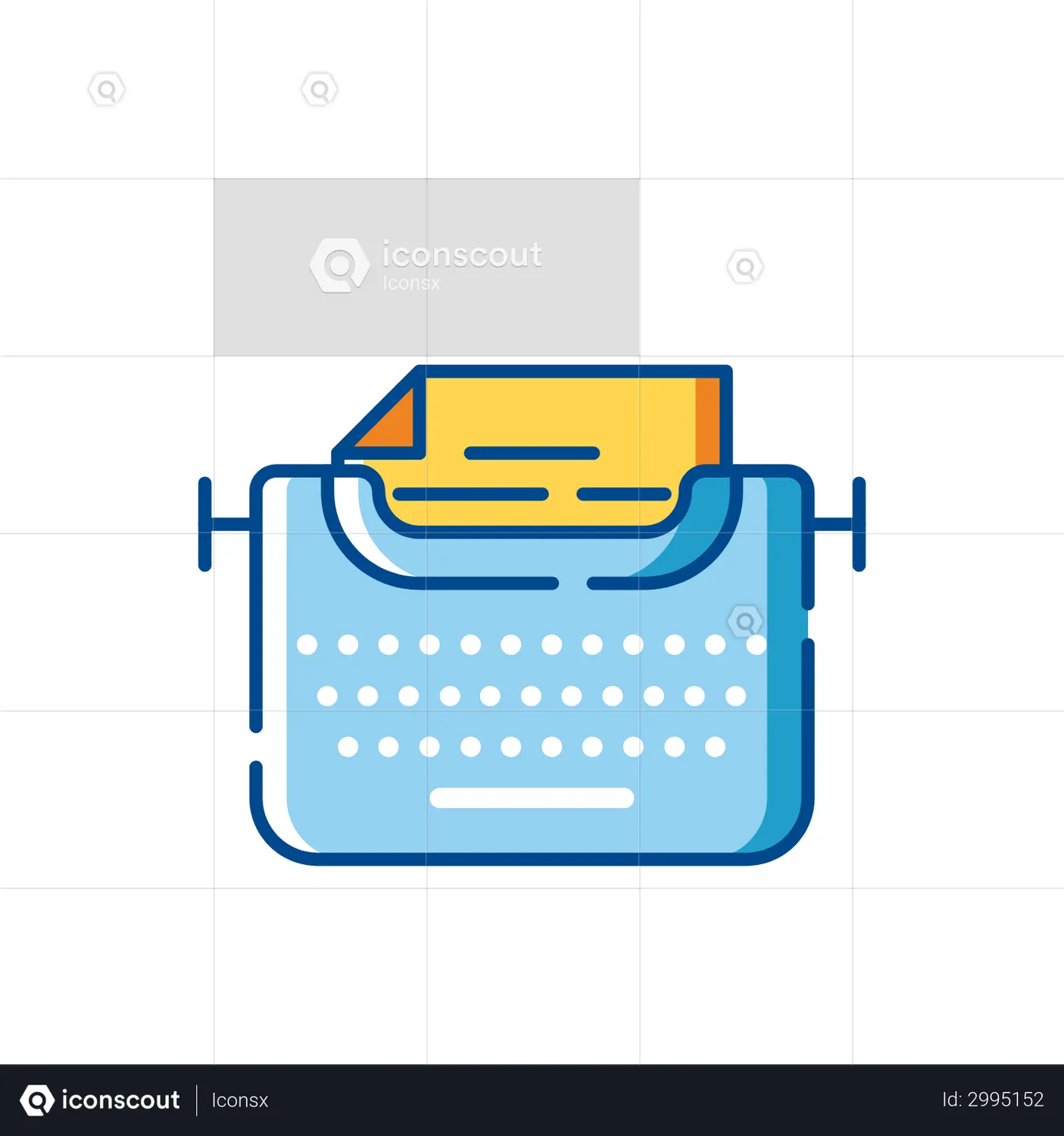 Typewriter Animated Icon download in JSON, LOTTIE or MP4 format