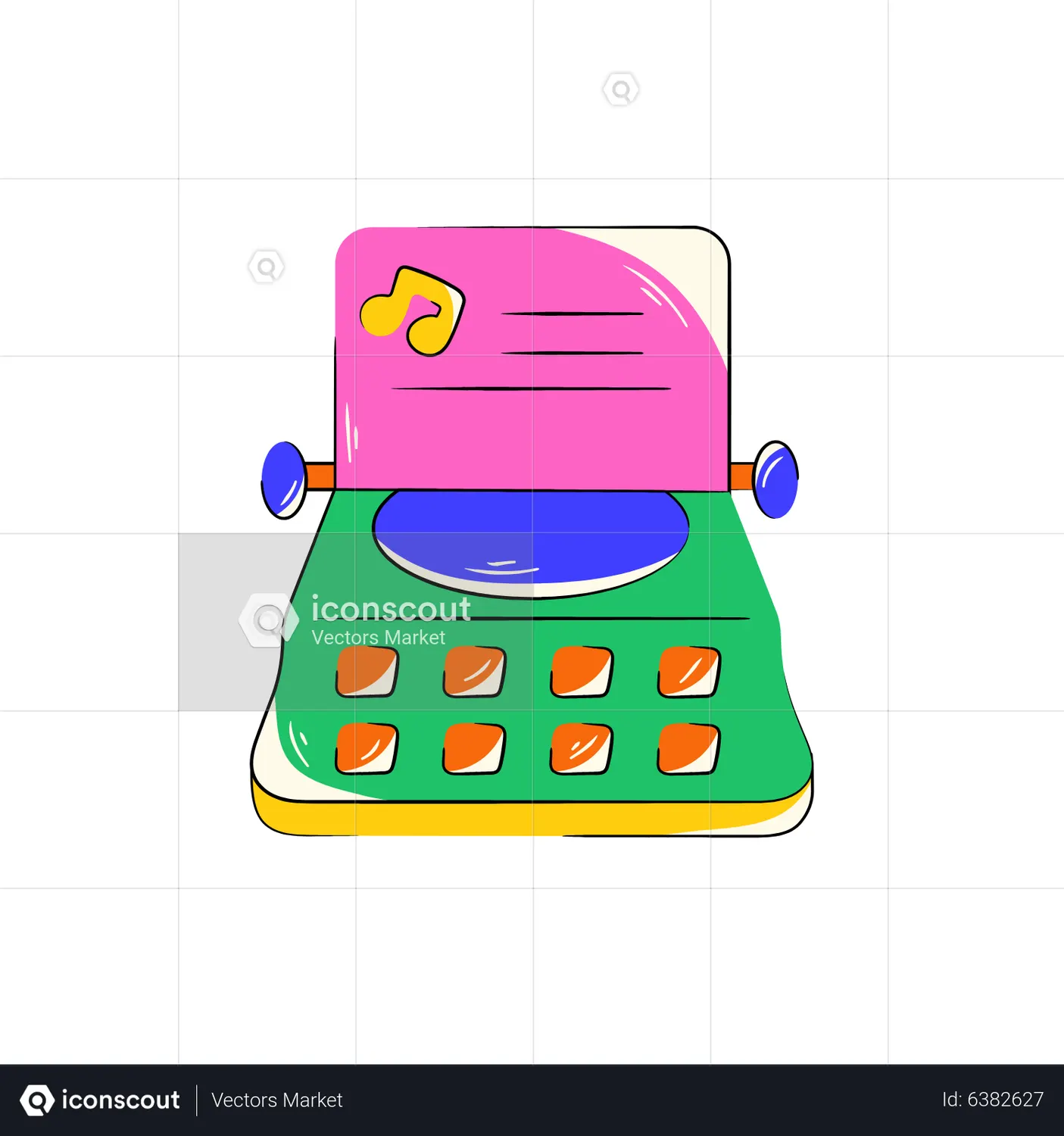 Typewriter Animated Icon download in JSON, LOTTIE or MP4 format