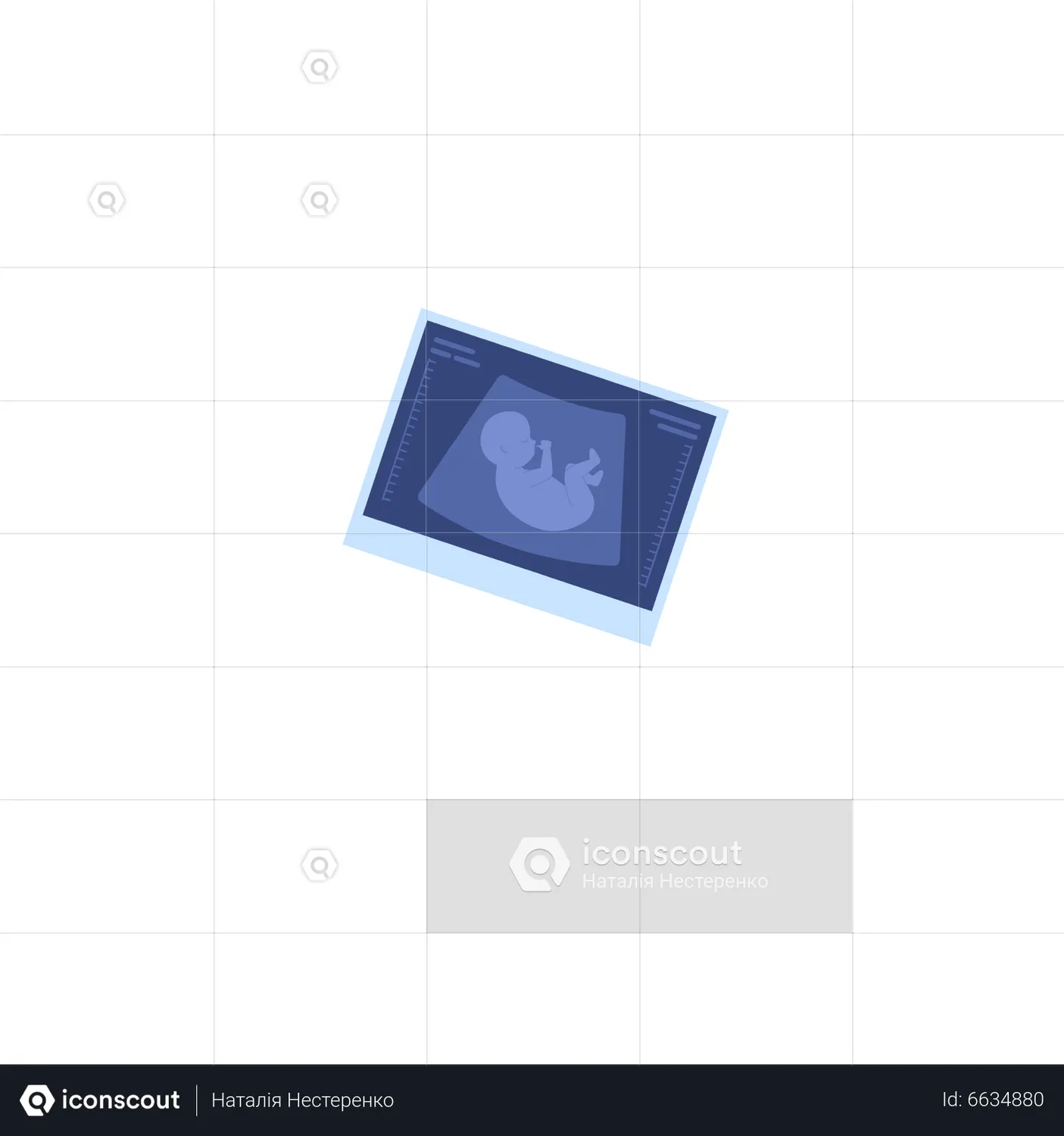 Ultrasound picture Animated Illustration download in JSON, LOTTIE or