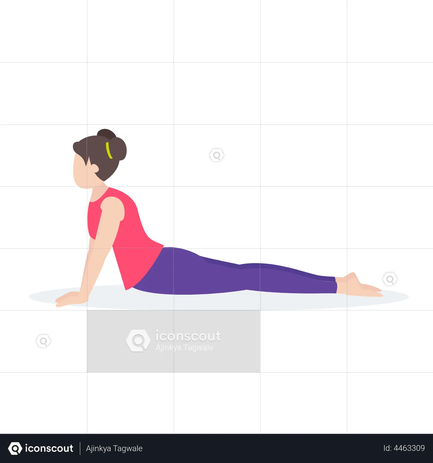 Upward Facing Dog Pose Animated Icon Download In Json, Lottie Or Mp4 Format