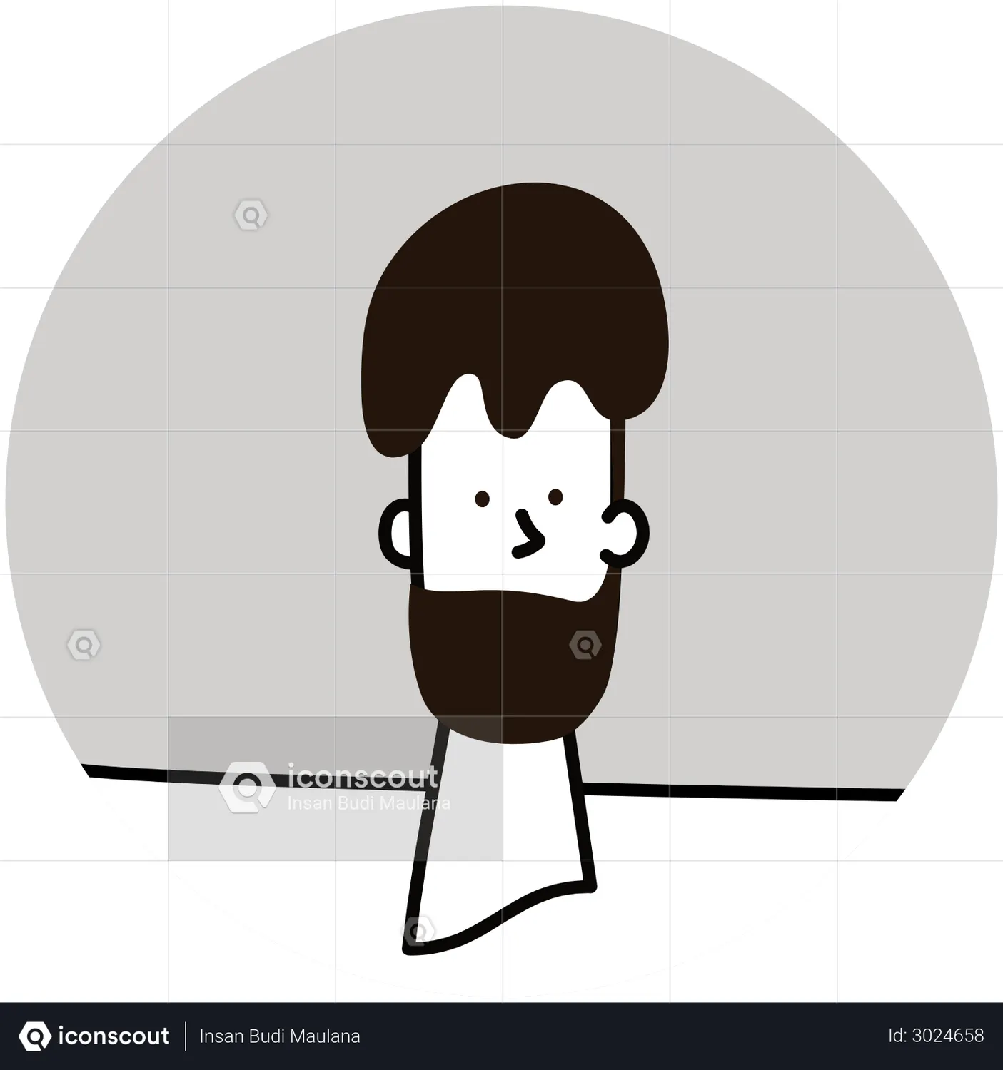 Old Man Avatar Animated Icon download in JSON, LOTTIE or MP4 format