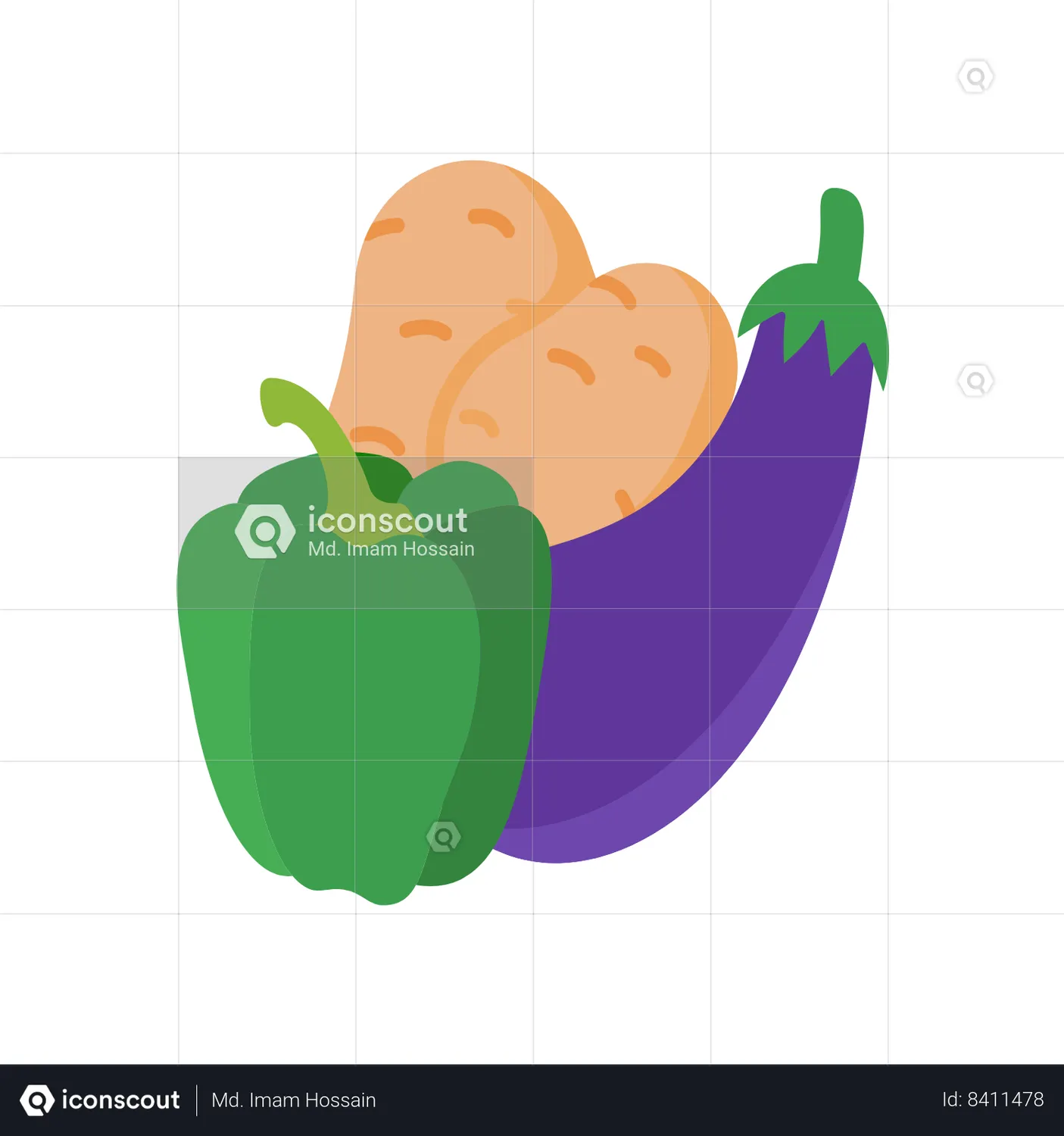 Vegetables Animated Icon download in JSON, LOTTIE or MP4 format