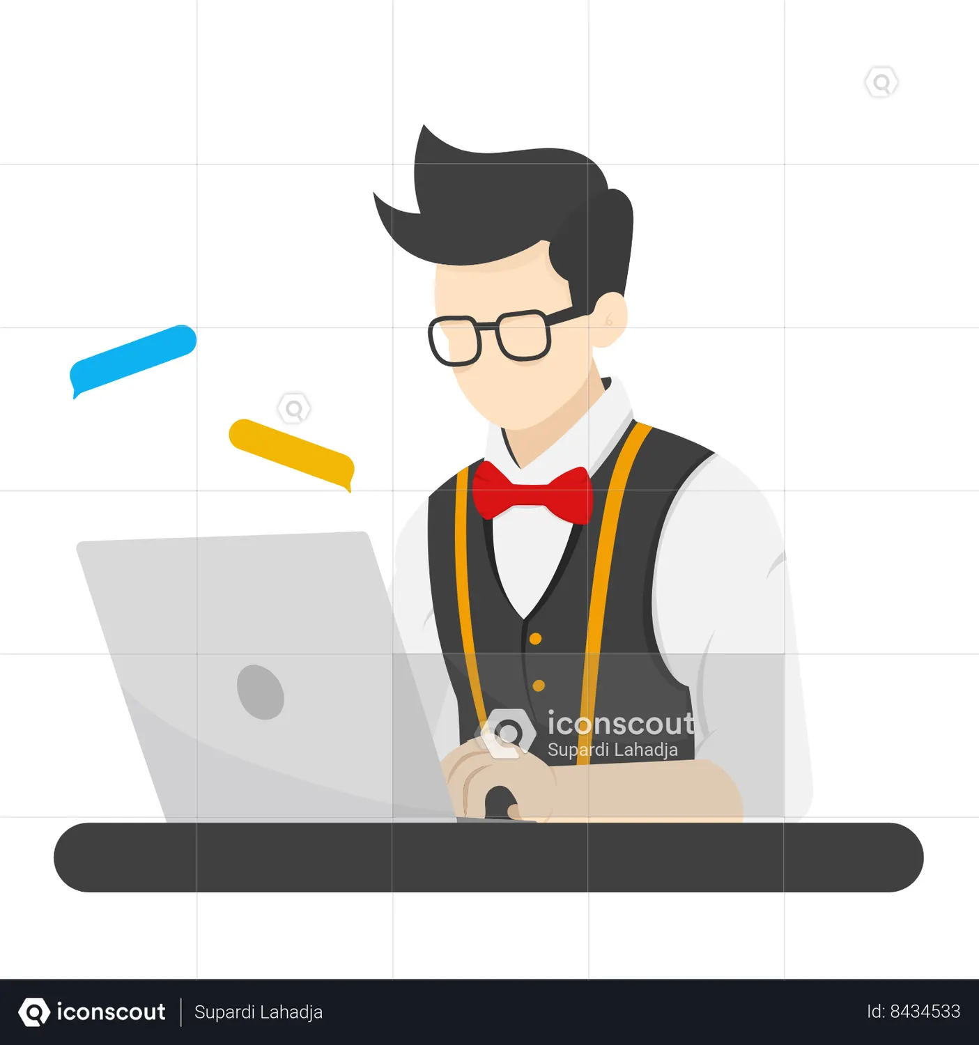 Waiter Reply Message Animation Free Download People Animations