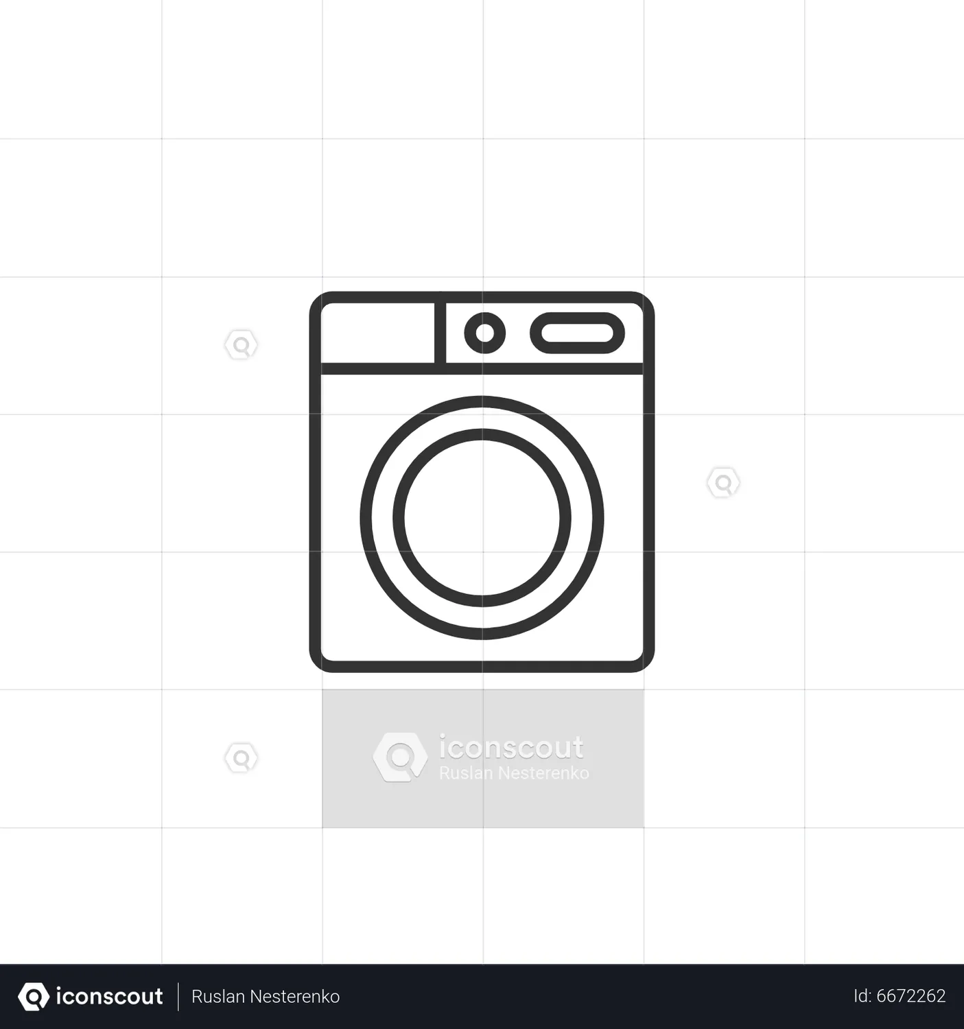 Washing machine Animated Icon download in JSON, LOTTIE or MP4 format