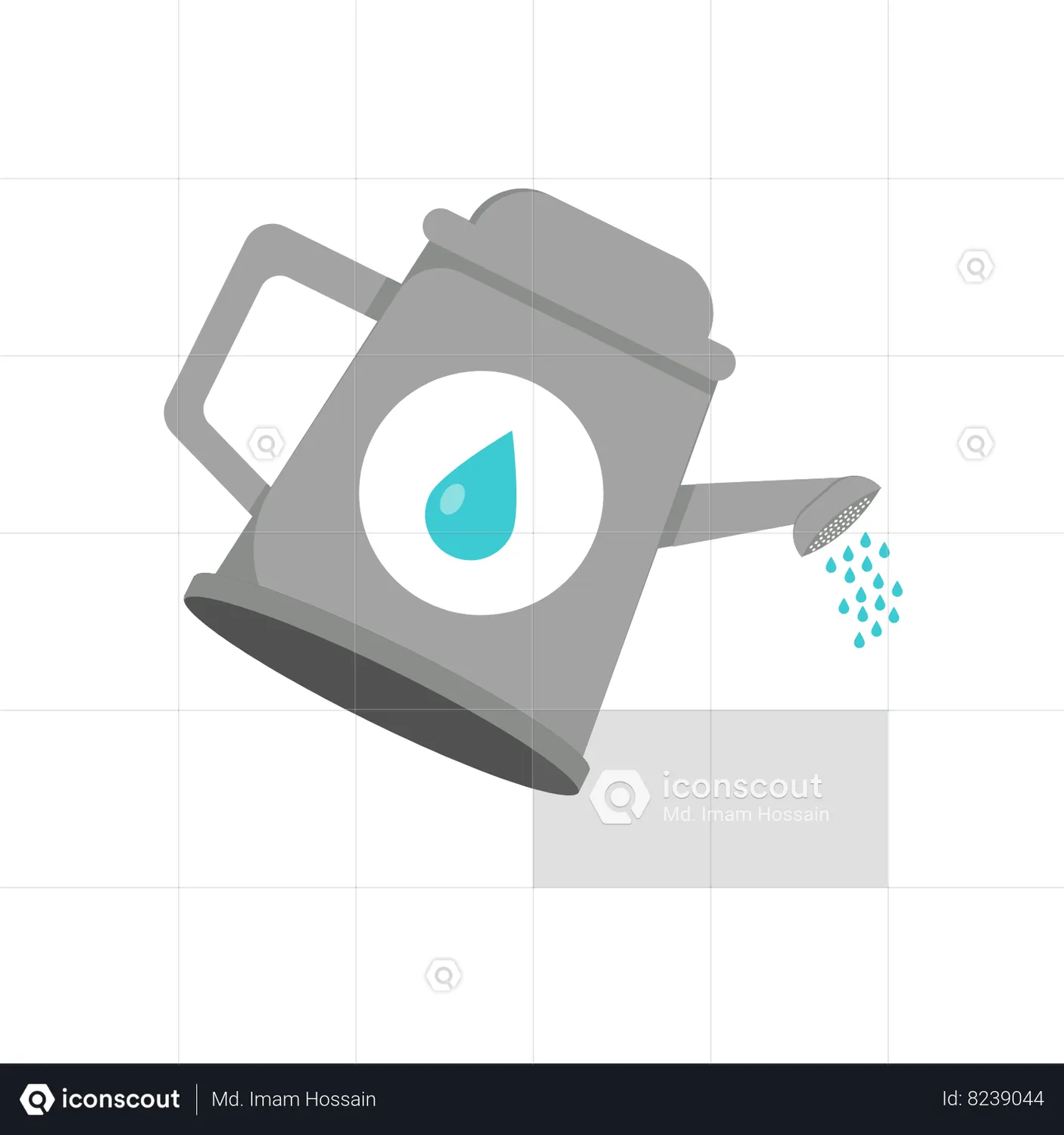 Watering Can Animated Icon download in JSON, LOTTIE or MP4 format