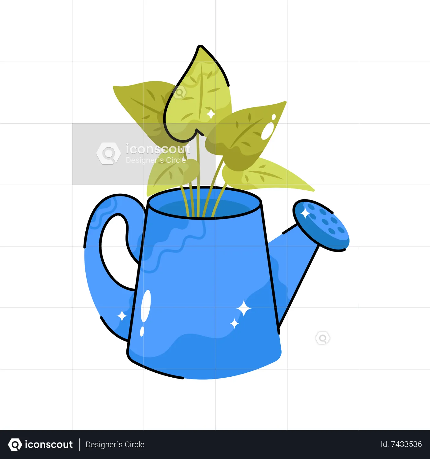 Watering Can Animated Icon download in JSON, LOTTIE or MP4 format