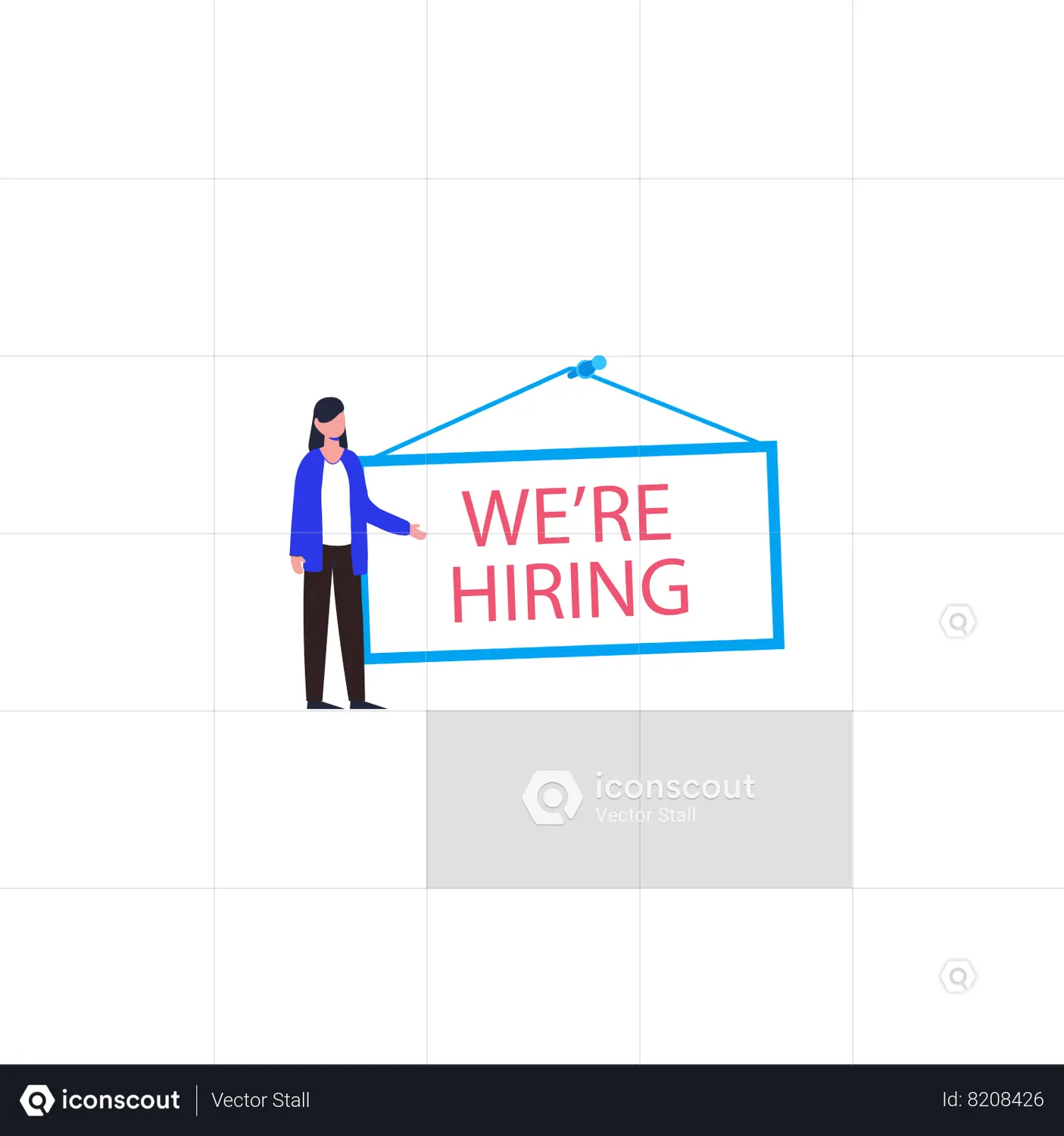 We are hiring Animated Illustration download in JSON, LOTTIE or MP4 format