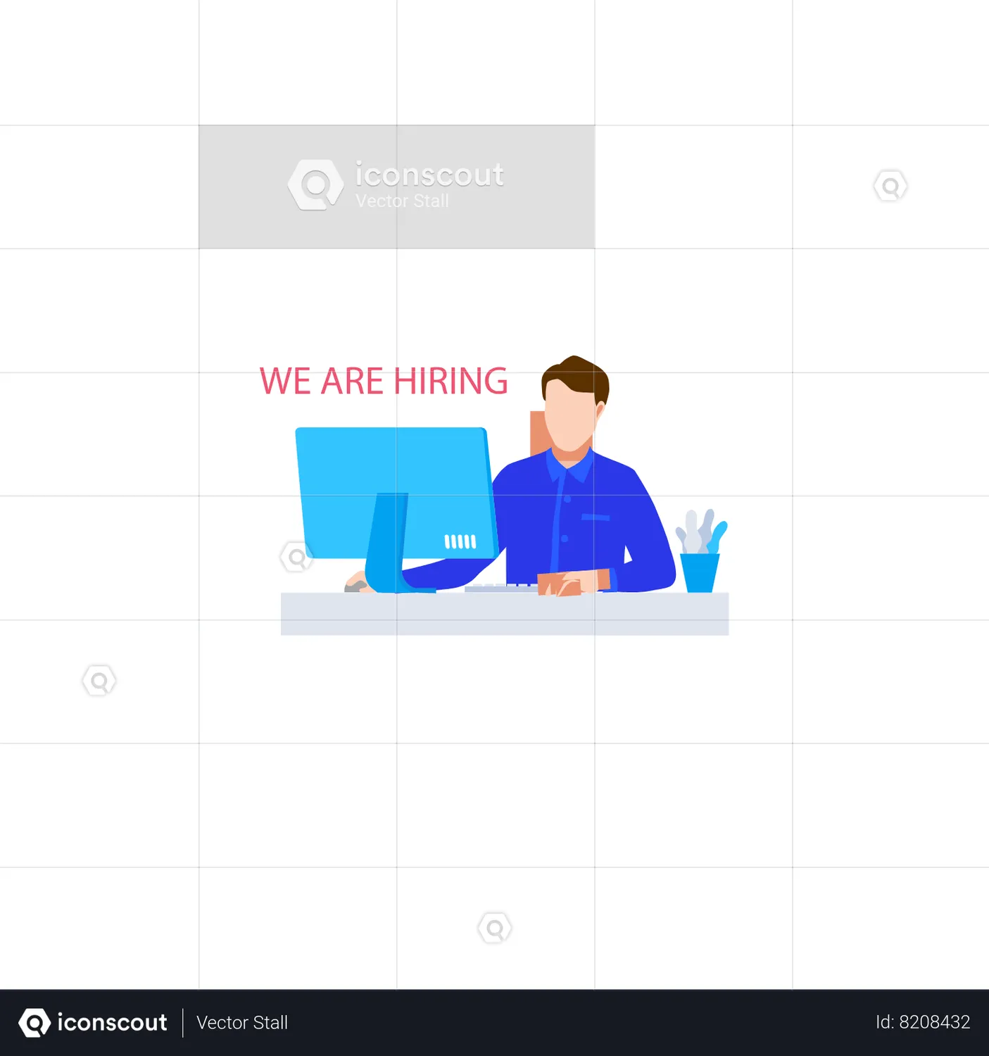 We are hiring Animated Illustration download in JSON, LOTTIE or MP4 format