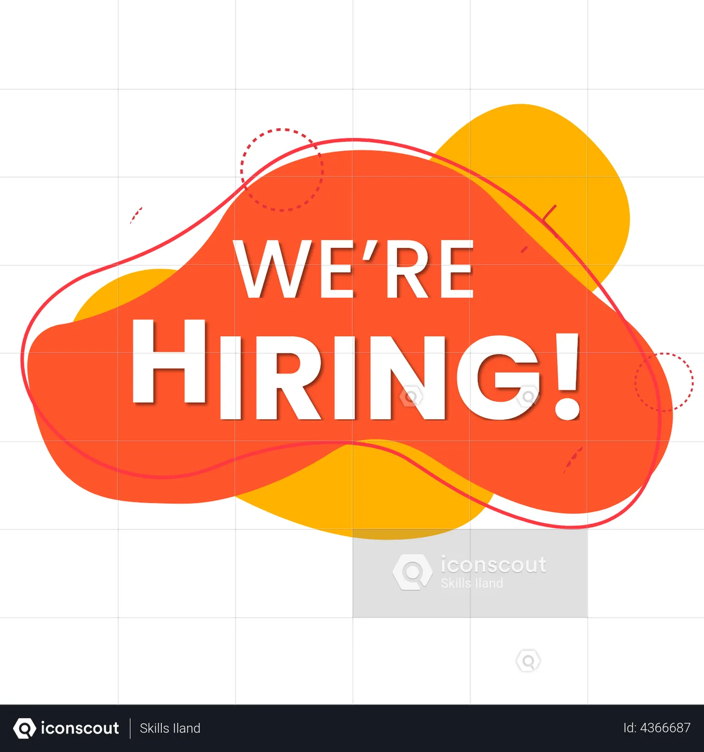 We Are Hiring Animated Icon download in JSON, LOTTIE or MP4 format