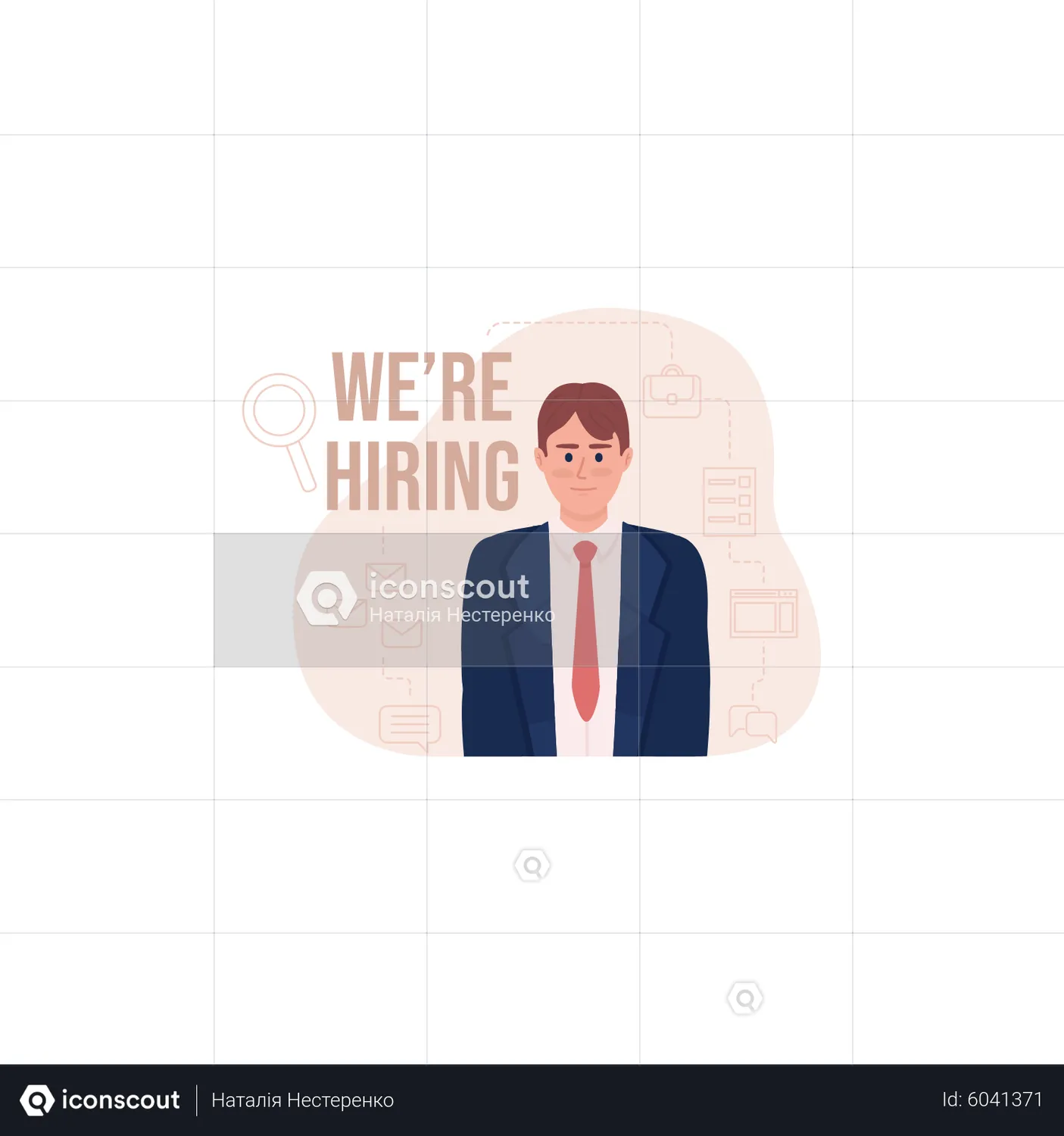 We are hiring Animated Illustration download in JSON, LOTTIE or MP4 format