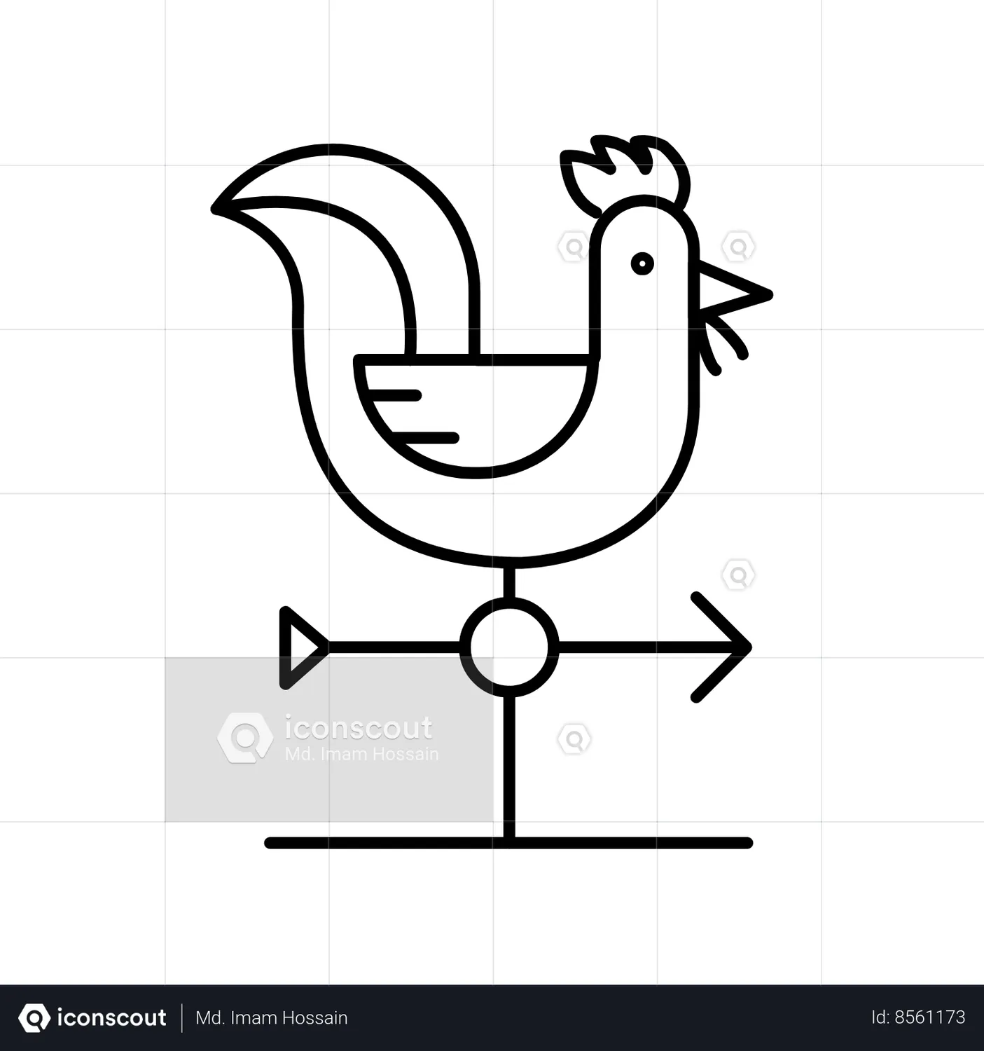 Weather Cock Animated Icon download in JSON, LOTTIE or MP4 format