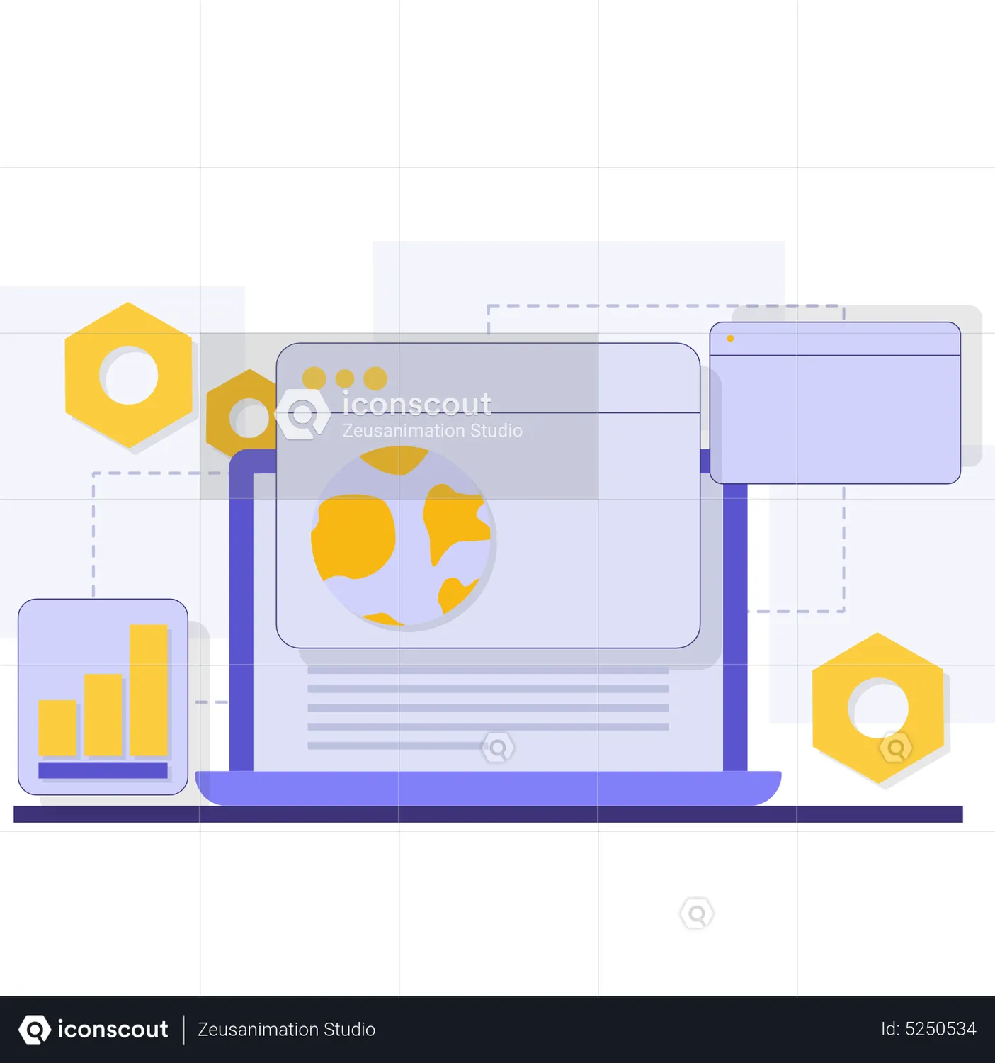 Web Development Animated Illustration download in JSON, LOTTIE or MP4 ...