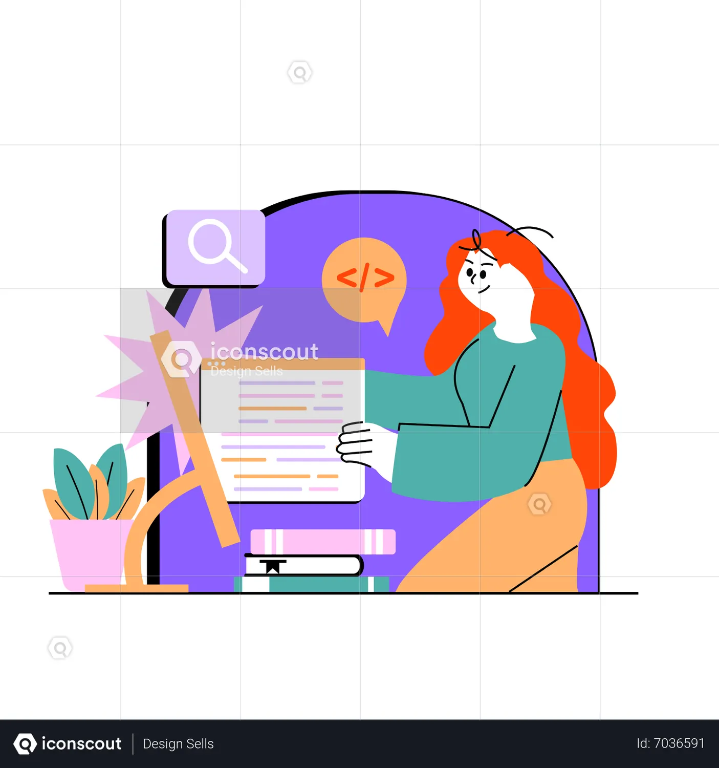 Web development Animated Illustration download in JSON, LOTTIE or MP4 ...