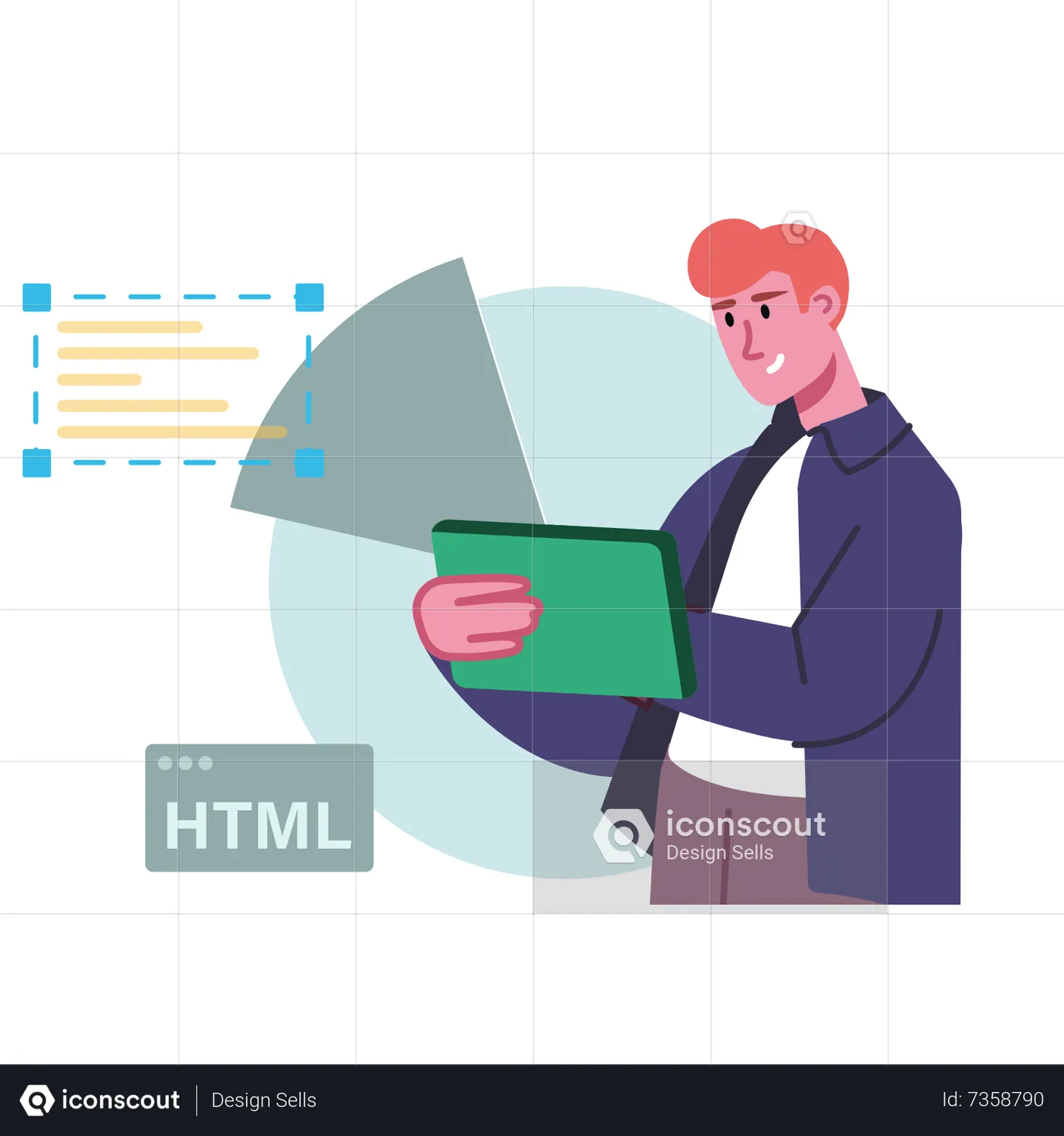 Web Development Animated Illustration download in JSON, LOTTIE or MP4 ...