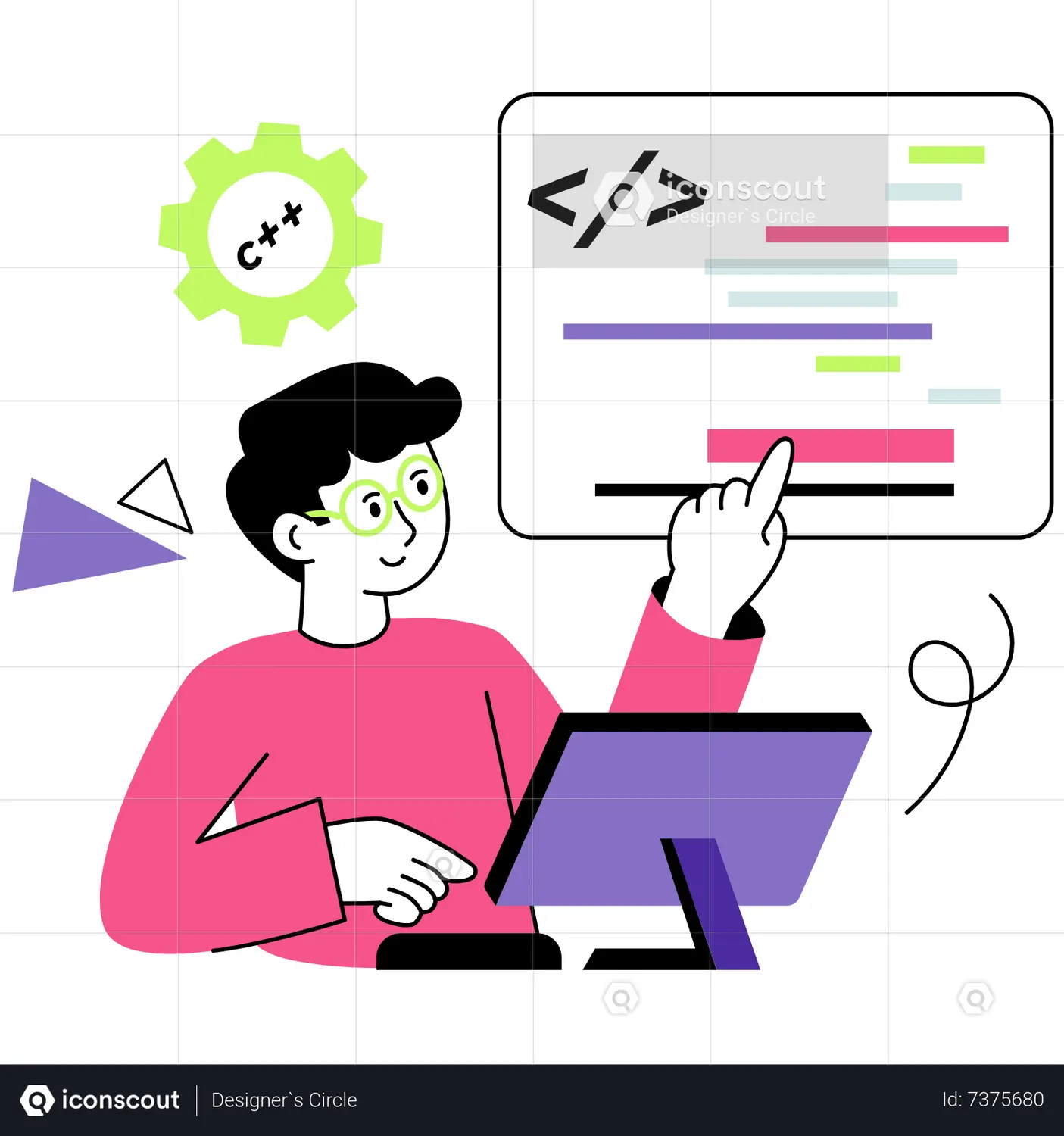 Web Development Animated Illustration download in JSON, LOTTIE or MP4 ...