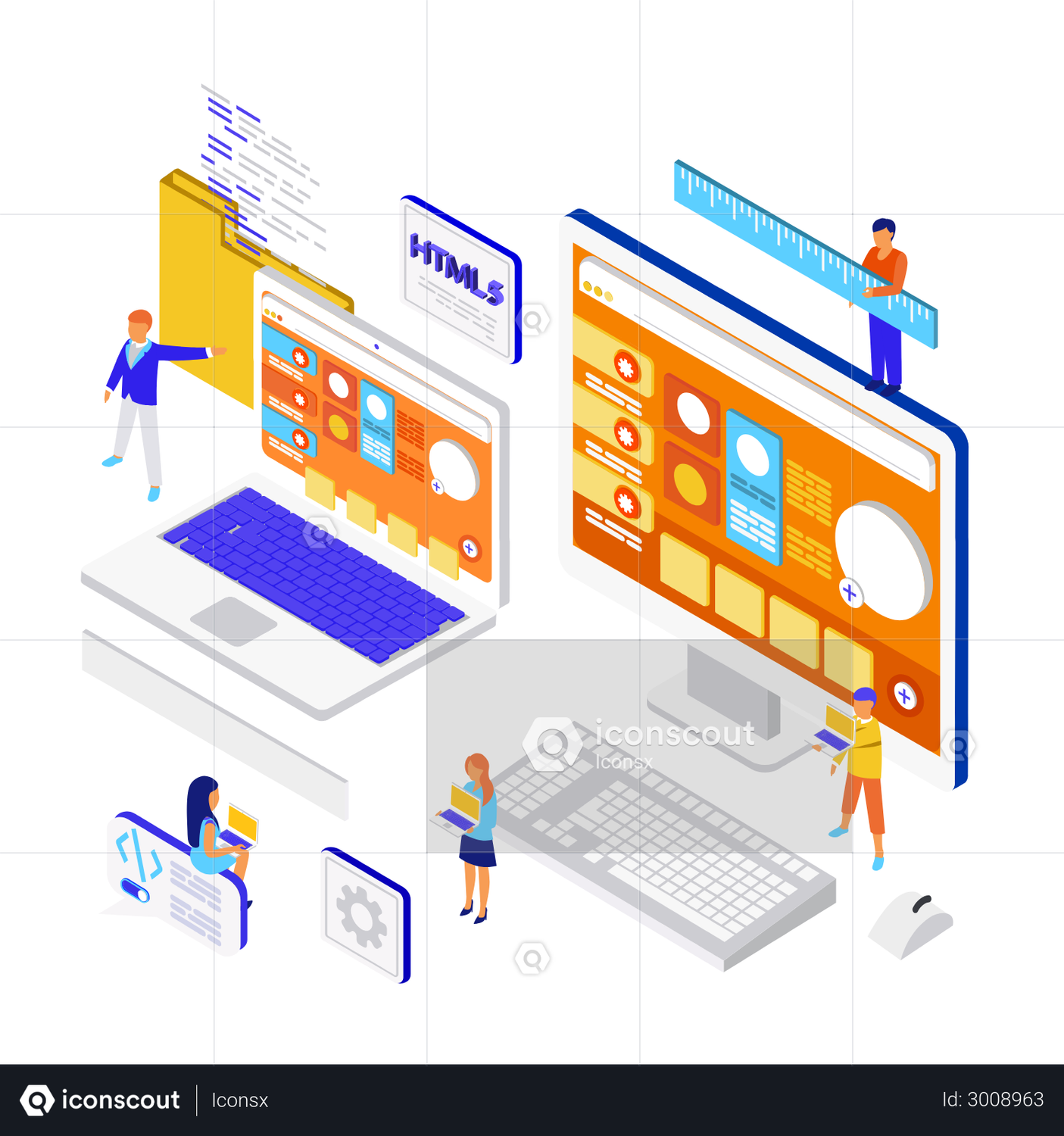 Web Development Animation by Iconsx | LottieFiles