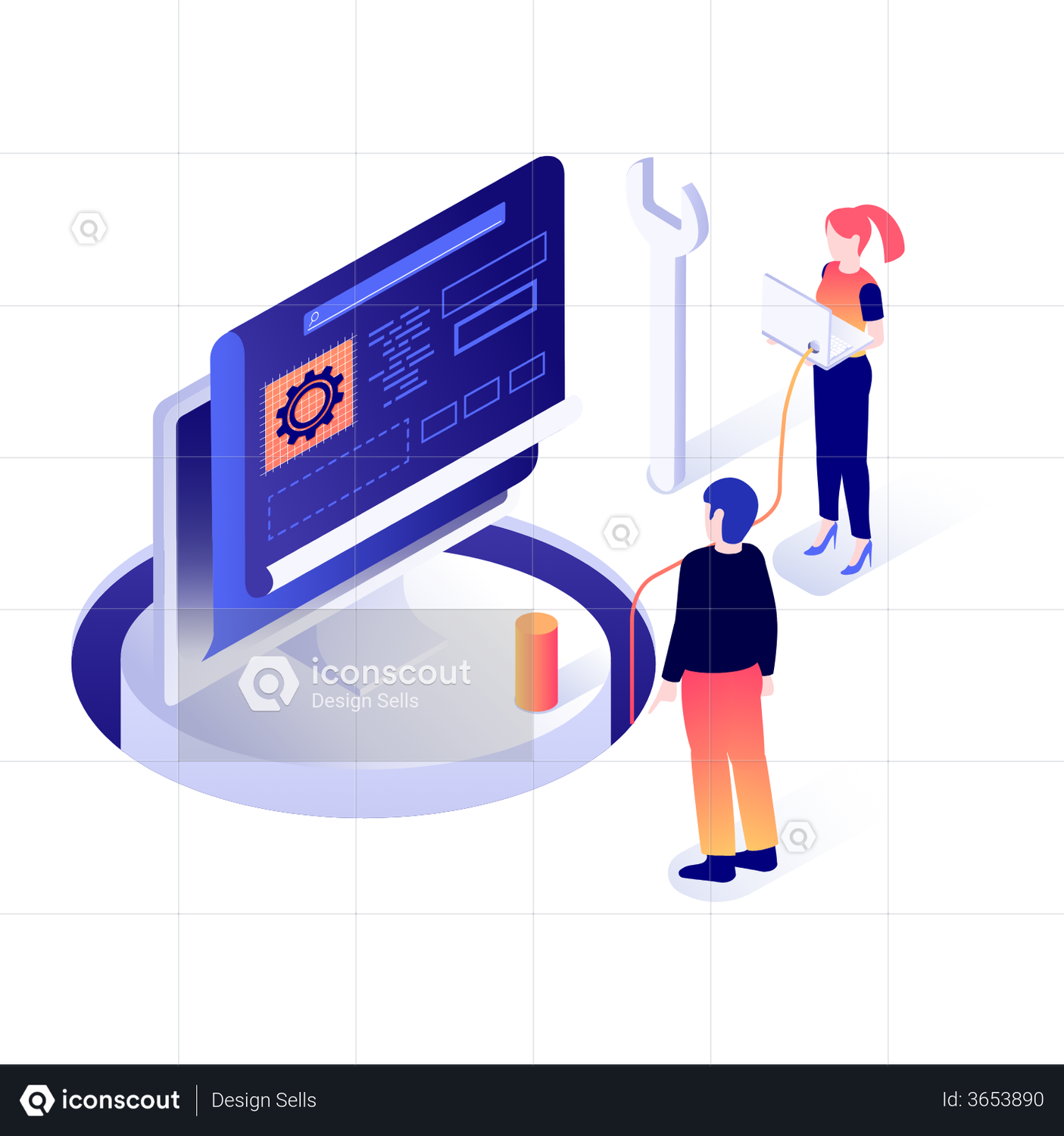 Web Development Animation by Design Sells | LottieFiles