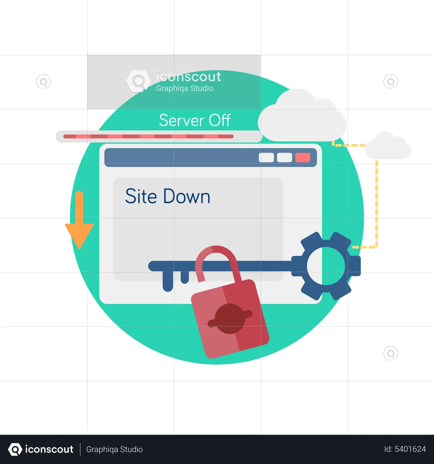 Website Down Animated Icon - Free Download Design & Development Animated Icons | IconScout