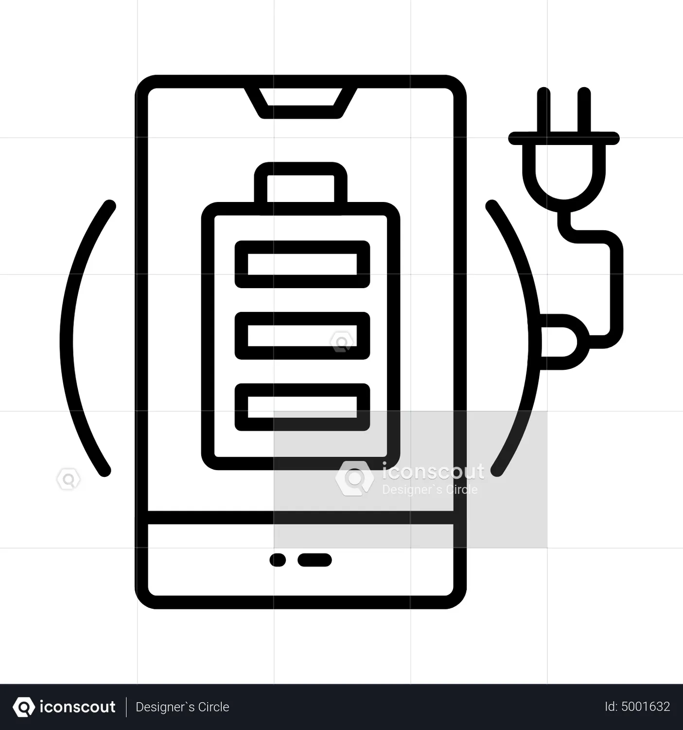 Wireless Charging Animated Icon download in JSON, LOTTIE or MP4 format