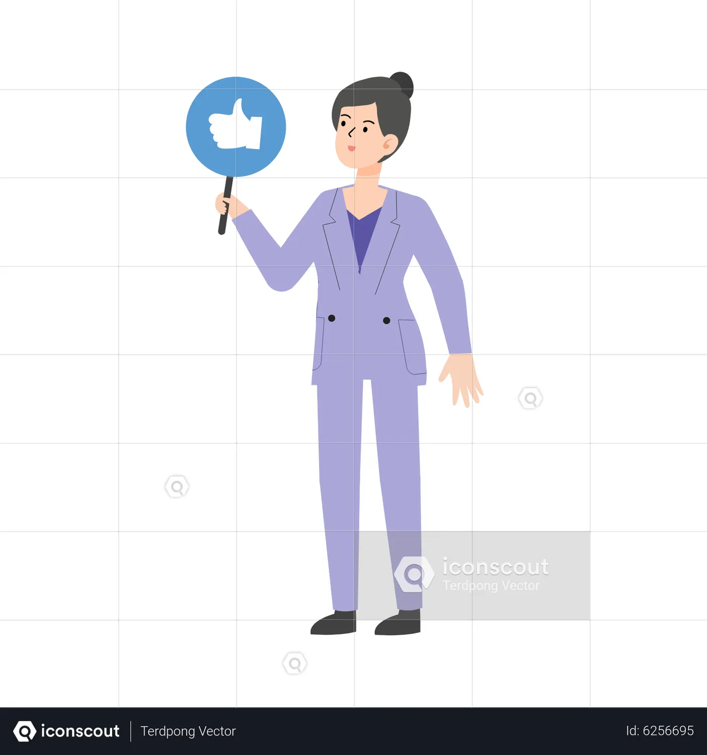 Woman Showing Thumb Up Animated Illustration Download In Json Lottie Woman Showing Thumb Up Animated Illustration Download In Json Lottie