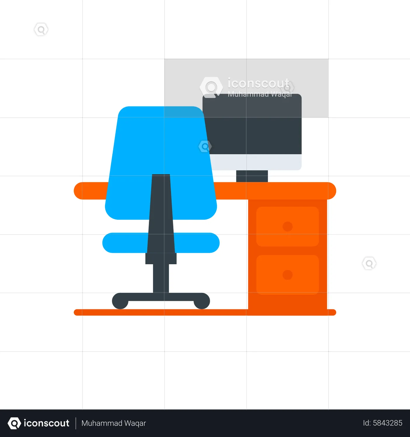 Workplace Animated Icon download in JSON, LOTTIE or MP4 format