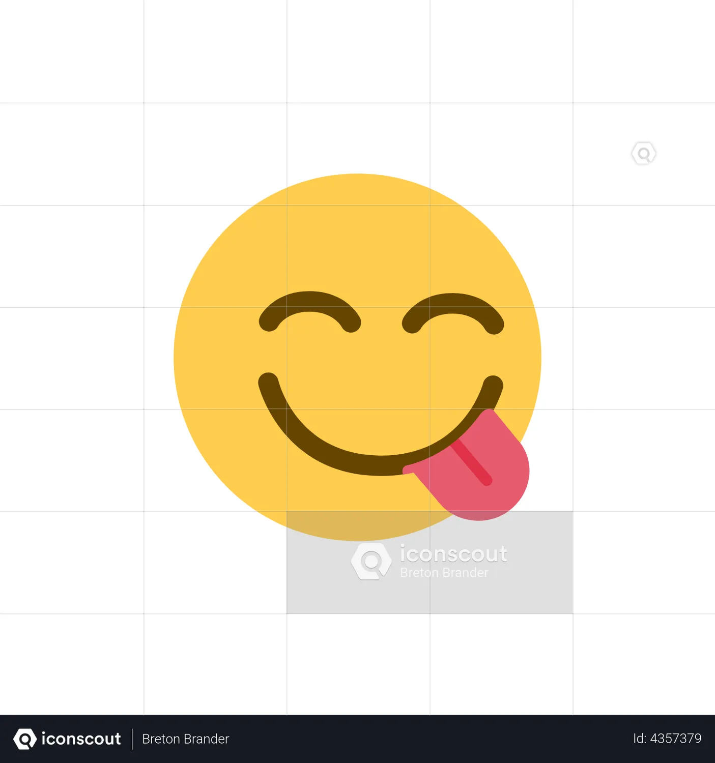 Yum emoji Emoji Animated Icon download in JSON, LOTTIE or MP4 format