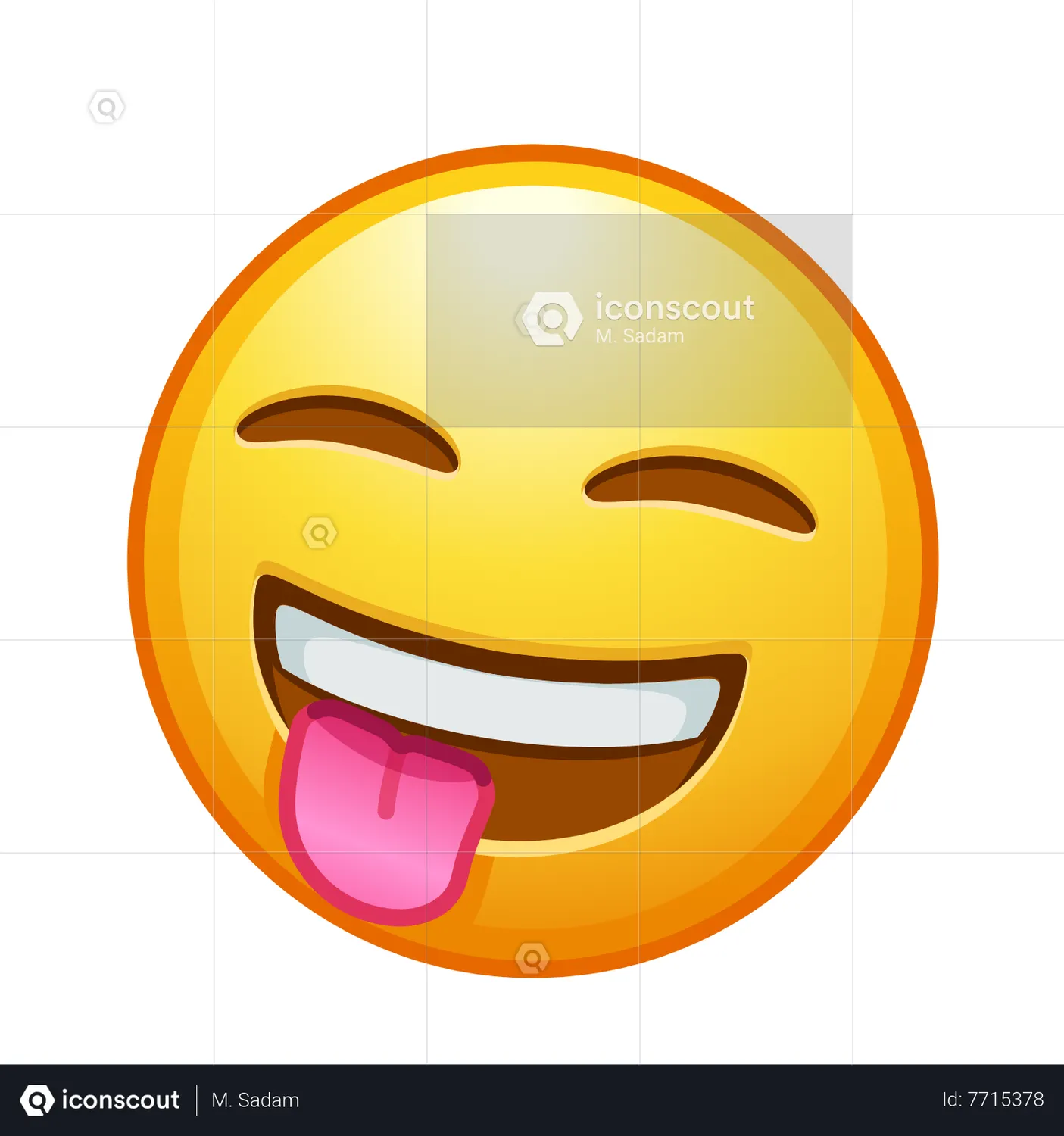 Zany Face Emoji Emoji Animated Icon download in JSON, LOTTIE or MP4 format