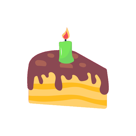 Happy Birthday Sparkle Candle Cake - Free animated GIF - PicMix