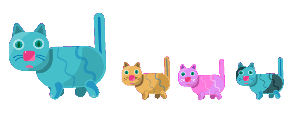 walking cat animation