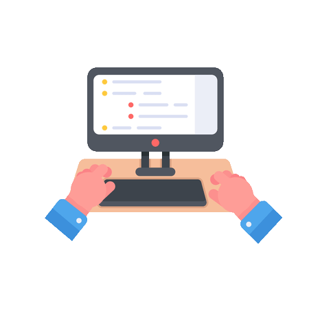 Typing Gifs Animated Man Typing On A Keyboard By Ani On Dribbble