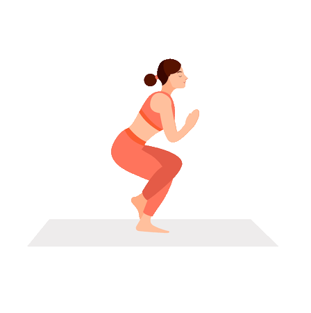 Vector illustration of a woman.cartoon old lady in a yoga pose on a mat at  home. Yoga practice. Old lady and happy woman stretching her leg in twine  upwards 23796566 Vector Art