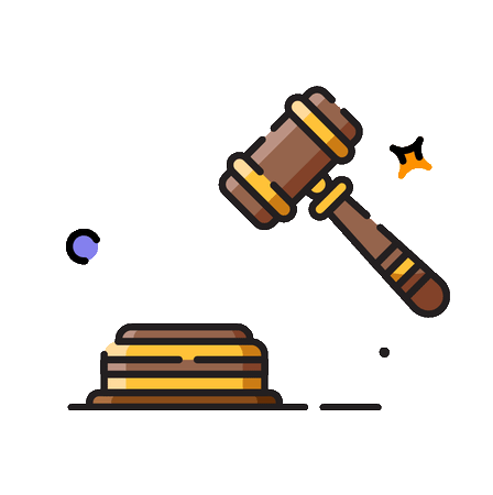 animated judge hammer