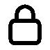 Free Lock Awesome Line Icon Font | Unicons | IconScout