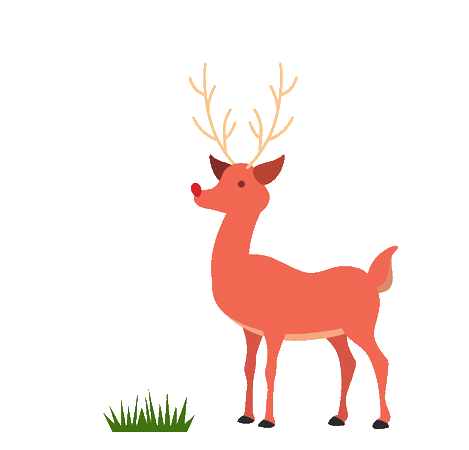 deer eating grass gif